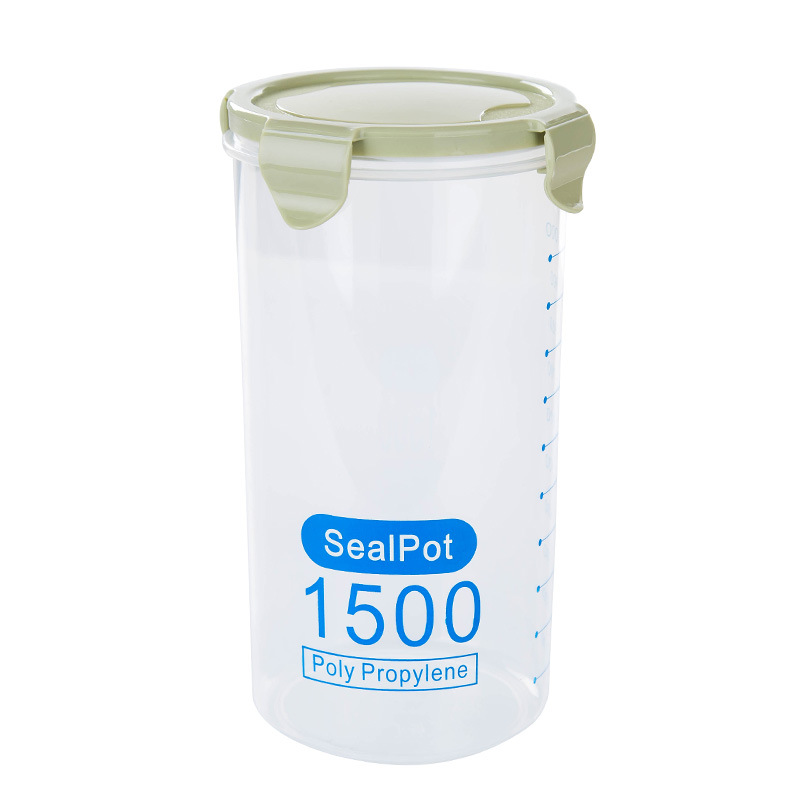 Kitchen Food container Seal pot tea coffee candy Storage Tank Plastic Cereals Snacks Box cookijavascript:;e canister jars for sp