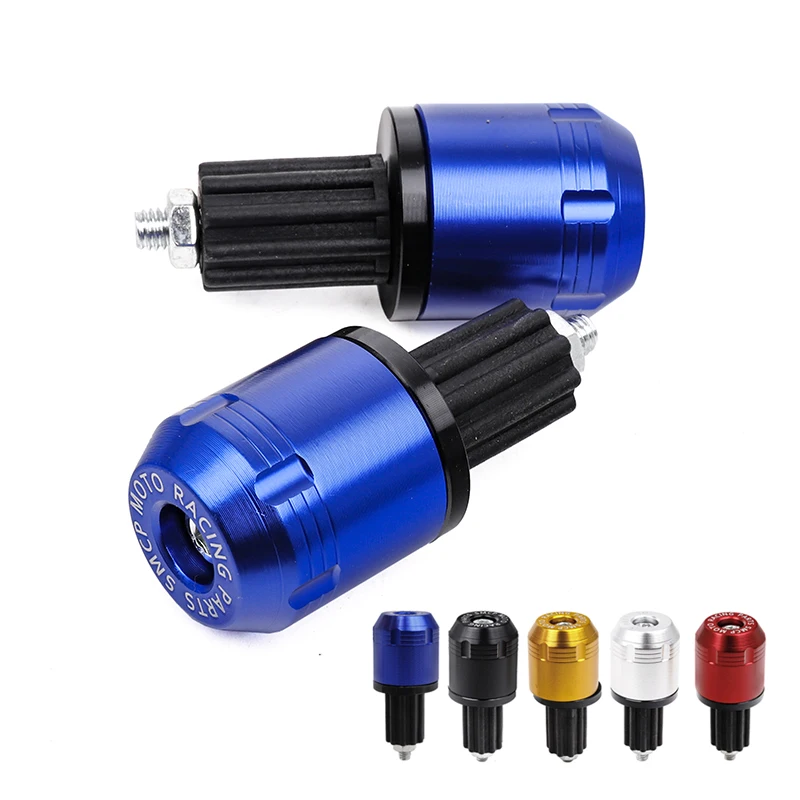 7/8" 22mm Universal Motorcycle Handle Bar End Handlebar Grips Ends Sliders Plug Slider Counterweight