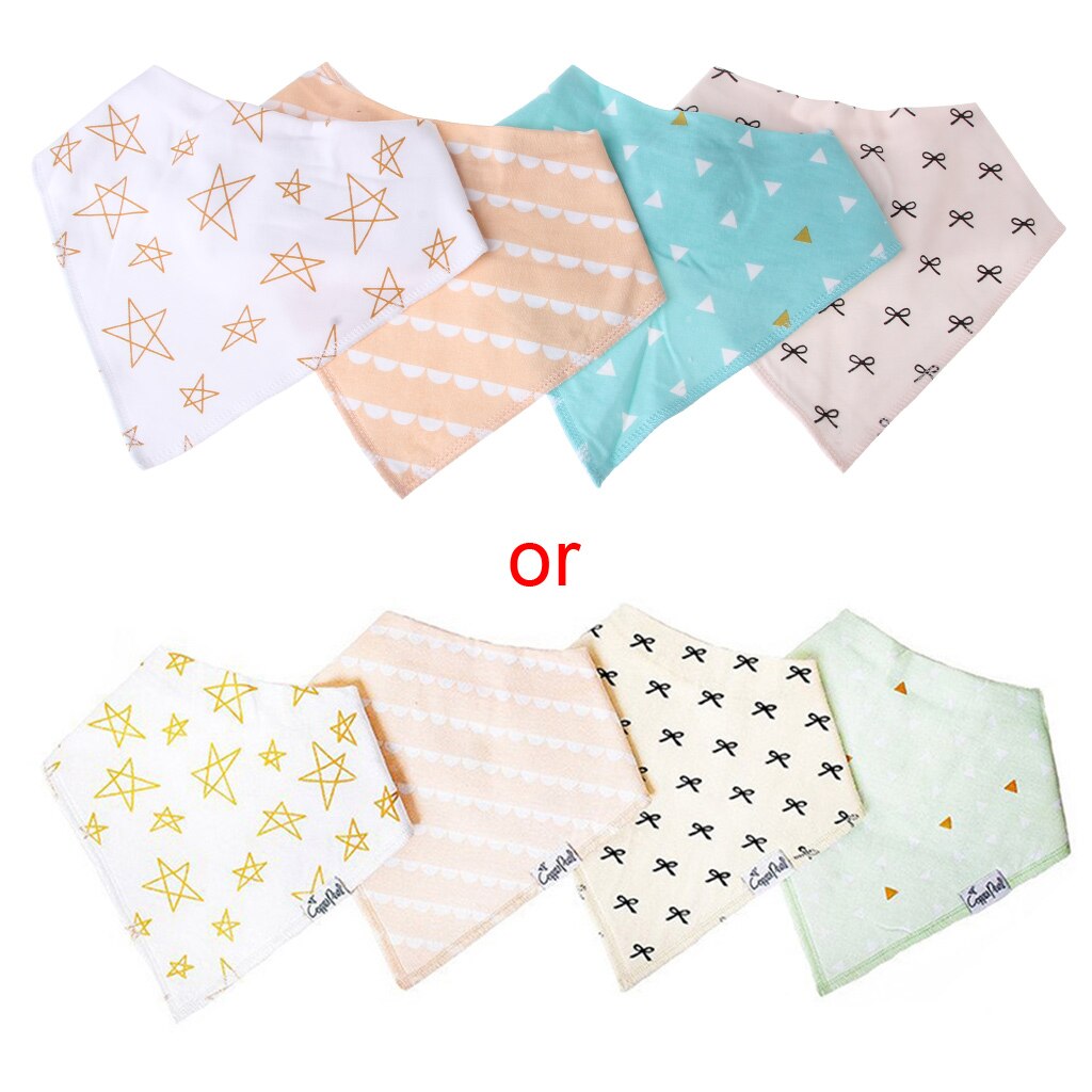 4 stuks baby slabbetjes voor jongens en meisjes, boerdoeken, waterdichte slabbetjes, bandana 's  e06f