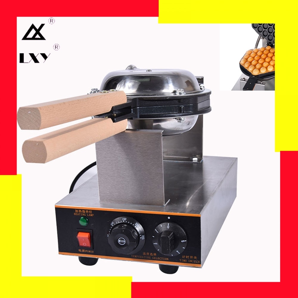 Commercial Electric 110v /220v Non-stick Pan Egg Bubble Waffle Maker Eggettes Puff Cake Iron Maker Machine Bubble Egg Cake Oven
