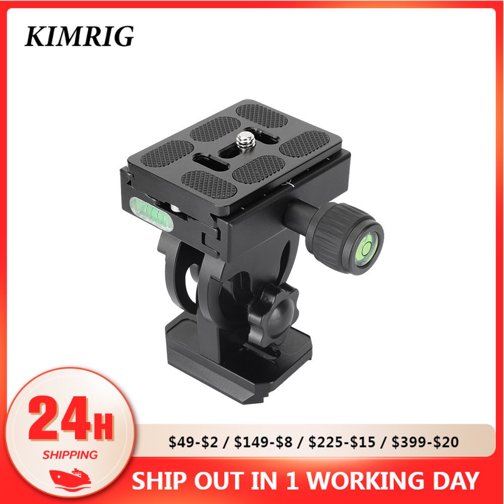 KIMRIG Monopod Tilt Head Aluminum Tilt Head ARCA Swiss Style Quick Release Base Plate For Universal Dslr Cameras Photo Studio