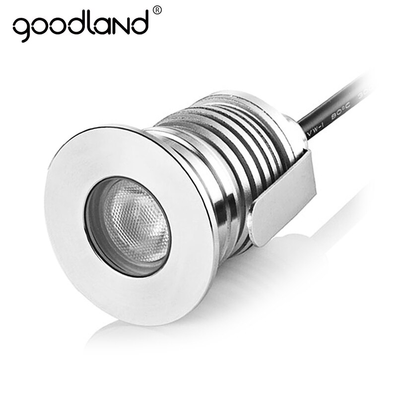 Goodland LED Begraven Licht 1 W DC 12 V 24 V LED Vloerlamp IP67 Dek Licht LED Grond Licht voor Buitenverlichting Ondergrondse Lampen
