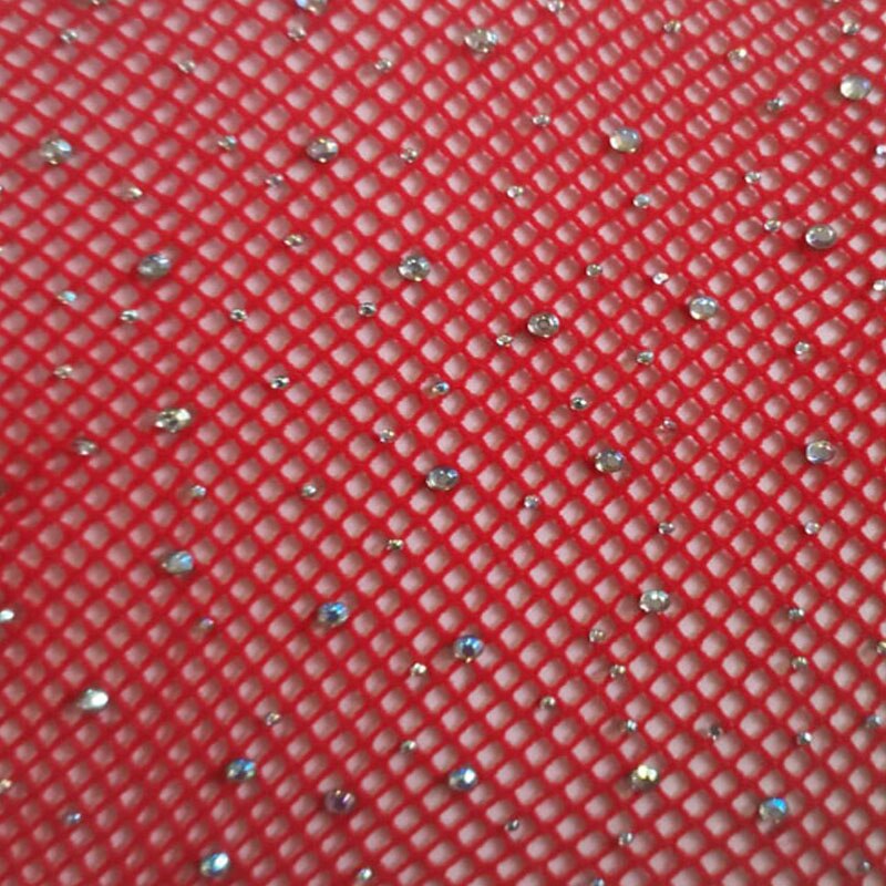 sexy glitter liten mesh tynn strømpebukse kvinner individualitet skinnende nettingtights selger godt: Rød