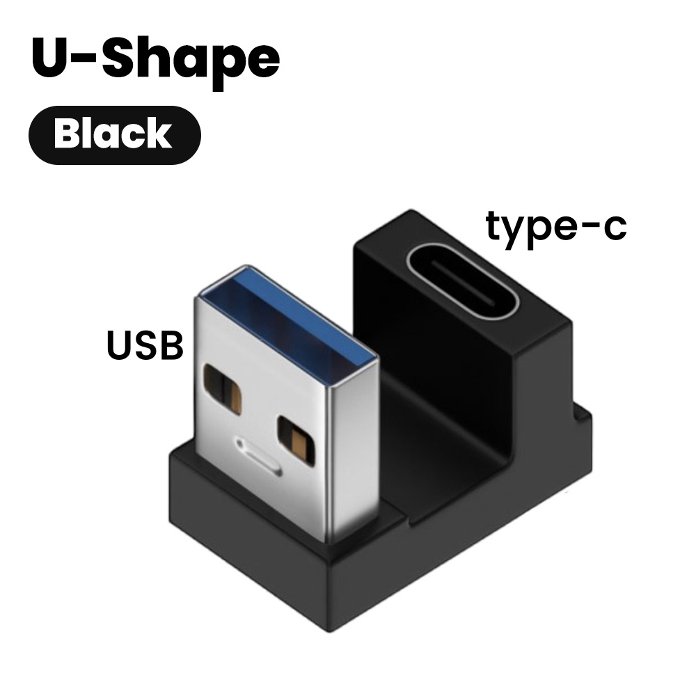 Adaptador de extensión de ángulo recto USB 3,2 macho a hembra de 90 grados, adaptador de codo hacia arriba USB de 10Gbps para conversión de conector de PC portátil: Verde