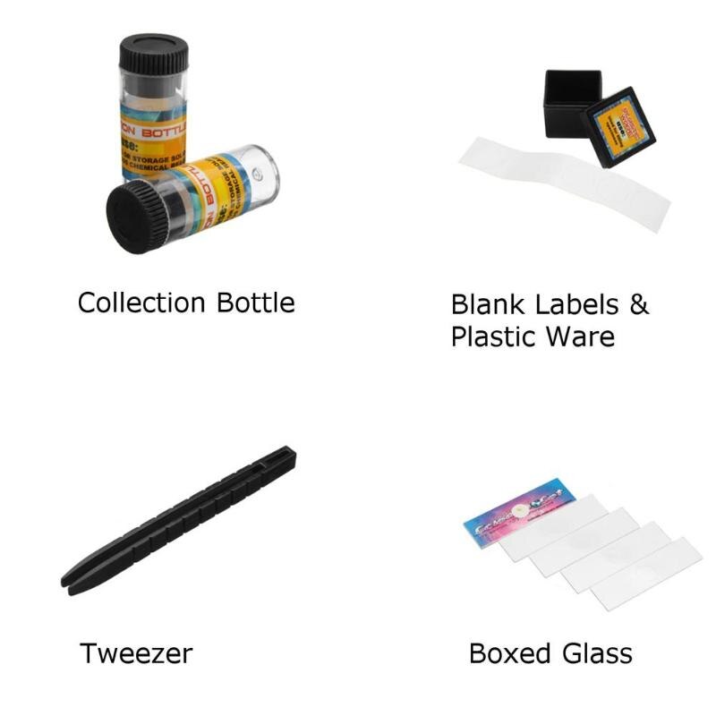 Mikroskop kit lab 100x 200x 450x hjemmeskole naturvidenskab pædagogisk legetøj raffineret biologisk mikroskop legetøj til børn studie