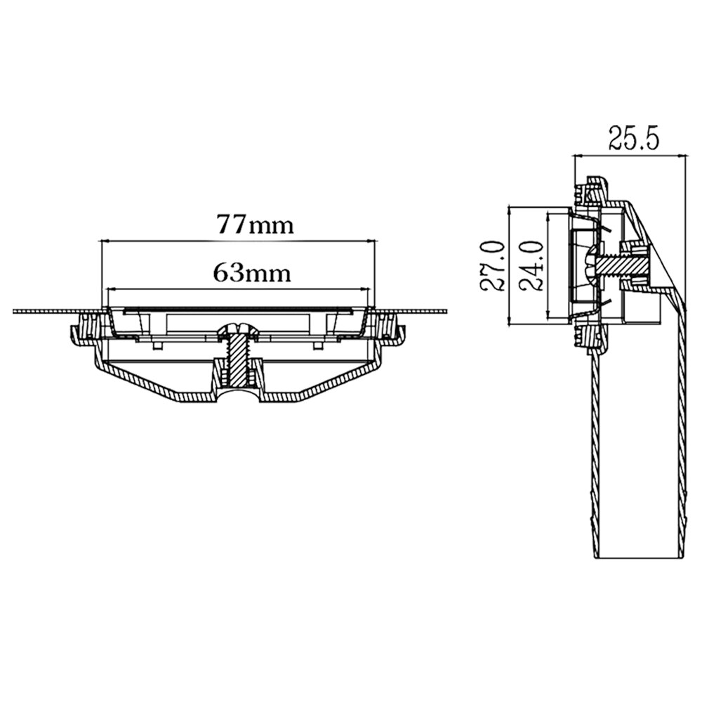 Talea Square shape Sink Anti-overflow Device Sink Overflow Joint use to kitchen sink