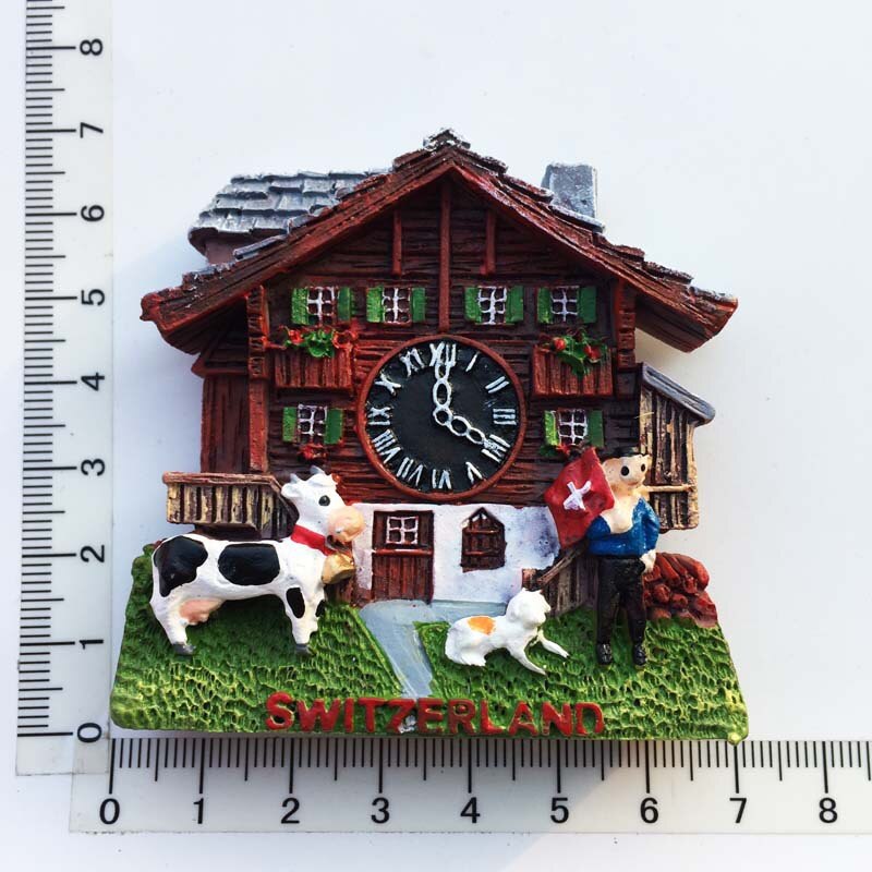 Oostenrijk Duitsland Zwitserland Koekoeksklok Koelkast Magneten Home Decor Muursticker Kamer Decoratie Souvenir Ornamenten: Switzerland 1