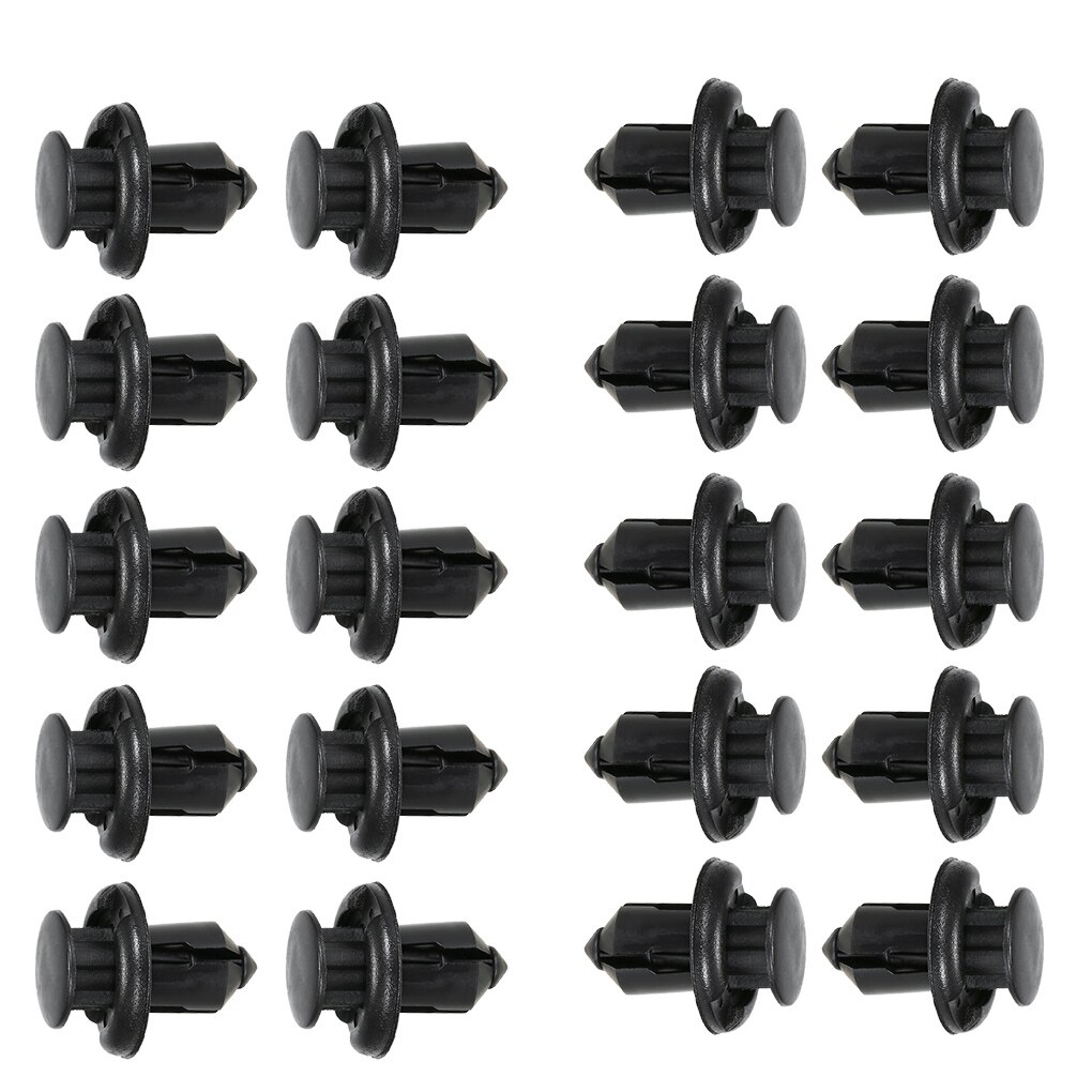 Universal Auto Fastener Clips Plastic Fastener Rivet Clips 190Pcs 6 Sizes Car Push Pin Rivet Trim Clips Fastener Clips