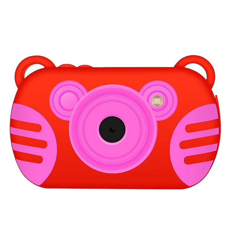 AAAE Top-Waterdicht Anti Stofdicht Drie Anti-Cartoon Mini Hd Camera Voor Kinderen (Rood)