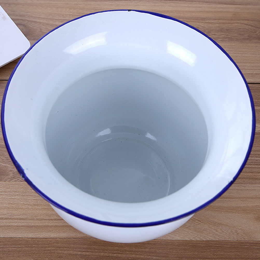 1 pz casa addensato vaso da camera per anziani semplice Spittoon smalto incinta secchio per urina Kid toilette camera da notte pentola con coperchio