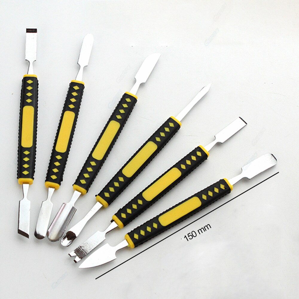 6pcs Dual Ends Stainless Steel Metal Spudger Kit Pry Opening Repair Tool Sets for iPad iPhone Laptop Pry Opening