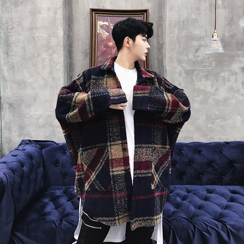 Casaco de lã masculino outono inverno estilo masculino casaco de lã masculino e feminino moda: Default Title