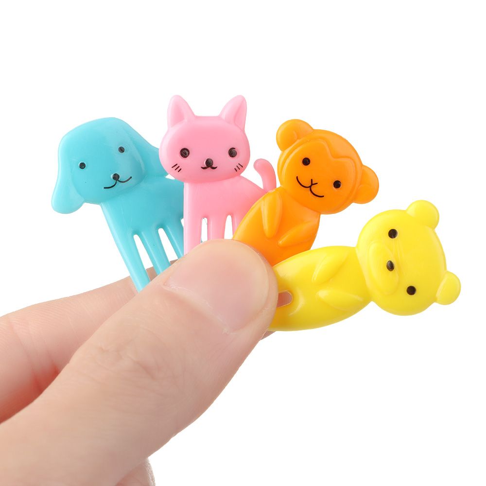 Cartoon Snack Cake Dessert Food Decoration Party Decoration Mini Animal Farm Fruit Forks Food Picks Toothpicks Hanami