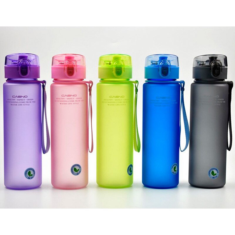 Merke bpa gratis lekkasjesikker sport vannflaske tur fotturer bærbar min favoritt drikke flasker 400ml 560ml gratis