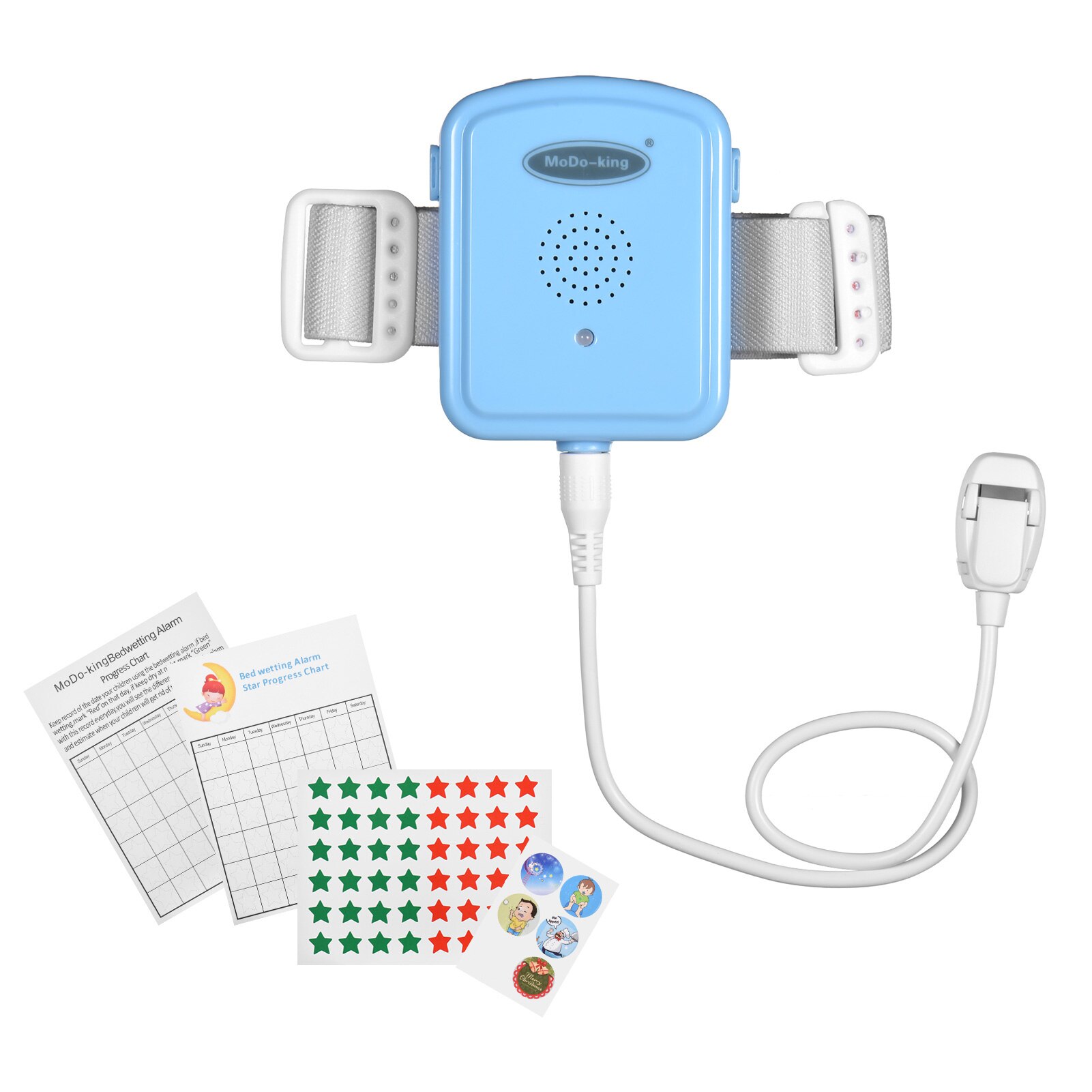 Plaswekker Enuresis Alarm Met Licht Geluid En Trillingen 3 Modi Volume Music Control Voor Kinderen Kinderen Volwassenen Ma-109