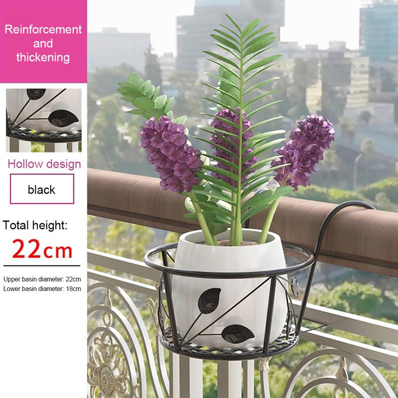 Ijzeren Bloempot Hanger Plant Bloem Balkon Tuin Bonsai Balkon Bloemenmand Ijzeren Rek Bloempot Houder Haak Beugel