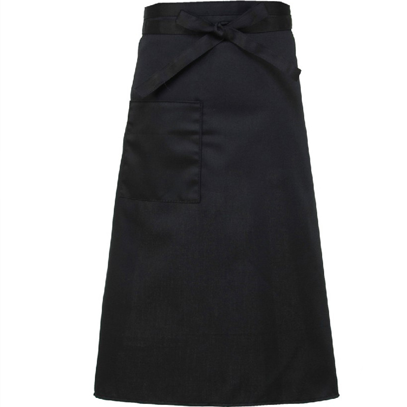 Waiter Kitchen Wear Men Chef Uniform Polyester Striped Women Waitress Restaurant Cook Costumes Cafe Pocket Chef Aprons: Half3