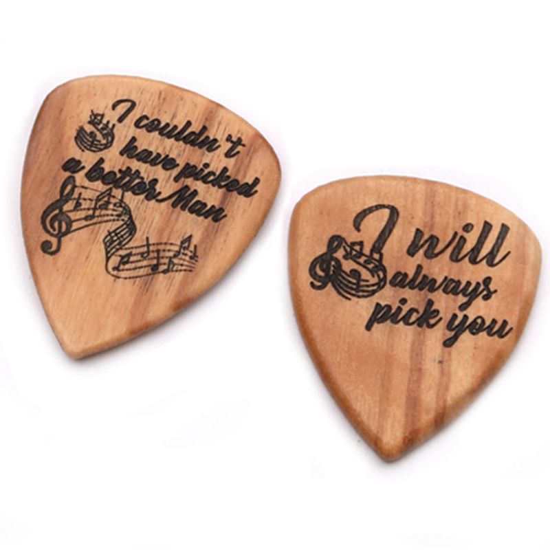 3 Teile/satz Handgemachte Holz Gitarre wählen Kasten und wählt Paddel für Gitarrist Musik Liebhaber