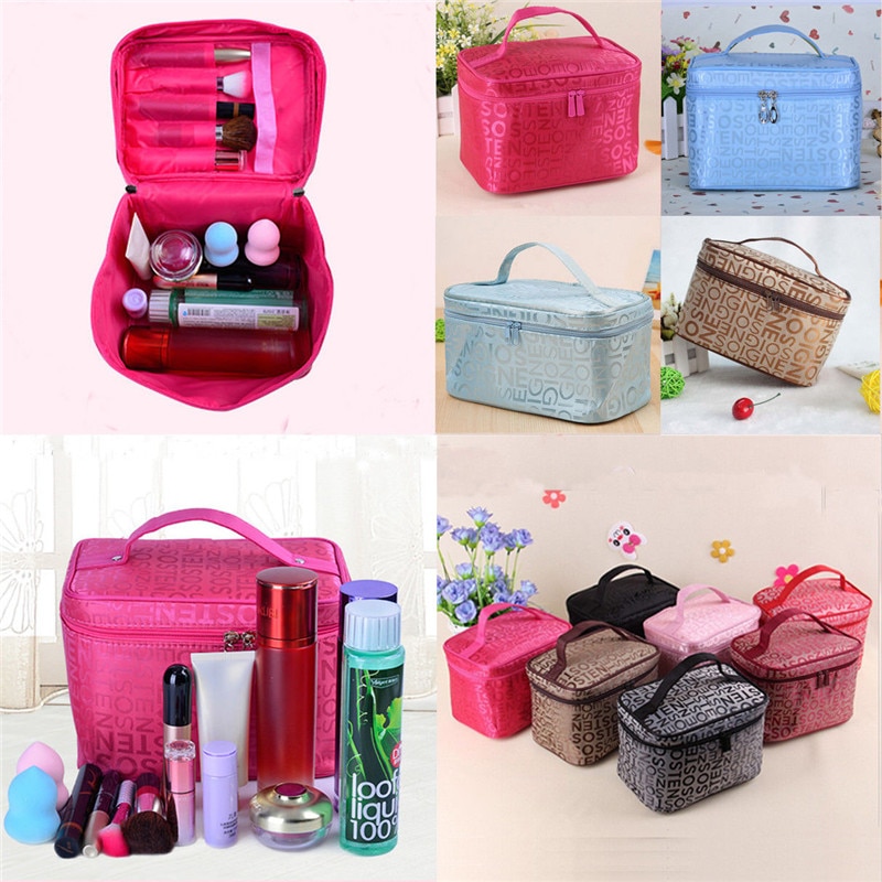 5 farben Neue Frauen machen-hoch Tasche Kosmetik Taschen Frauen Damen Schönheit fallen Kosmetik Organizer Toilettenartikel Tasche Reise Waschen Beutel