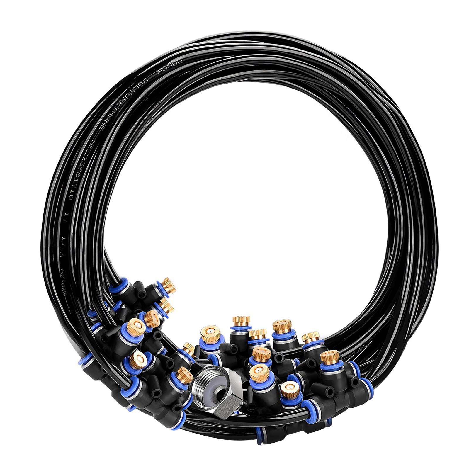 5-20M Verneveling Spray Cooling Water Mist Spuit Systeem Tuin Vernevelaar Outdoor Vernevelaars Voor Huis Tuin Irrigatie: 5m EU Plug