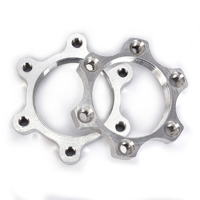 1pc Aluminium Legierung Bremsscheiben Fahrrad Fahrrad Freilauf Gewinde Naben Disk Bremsscheibe 6 Bolzen Flansch Adapter Fahrrad teile