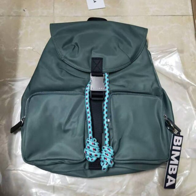 Mochila de Nylon con múltiples bolsillos para mujer, morral cruzado de viaje para chica: N14