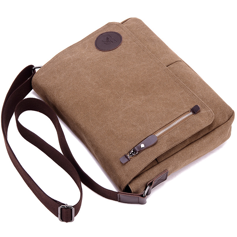 Vintage Canvas Aktetas Mannen Zakelijke Kantoor Crossbody Tassen Casual Cover Schoudertassen Envelop Mannelijke Bestand Werk Tas Retro 2022