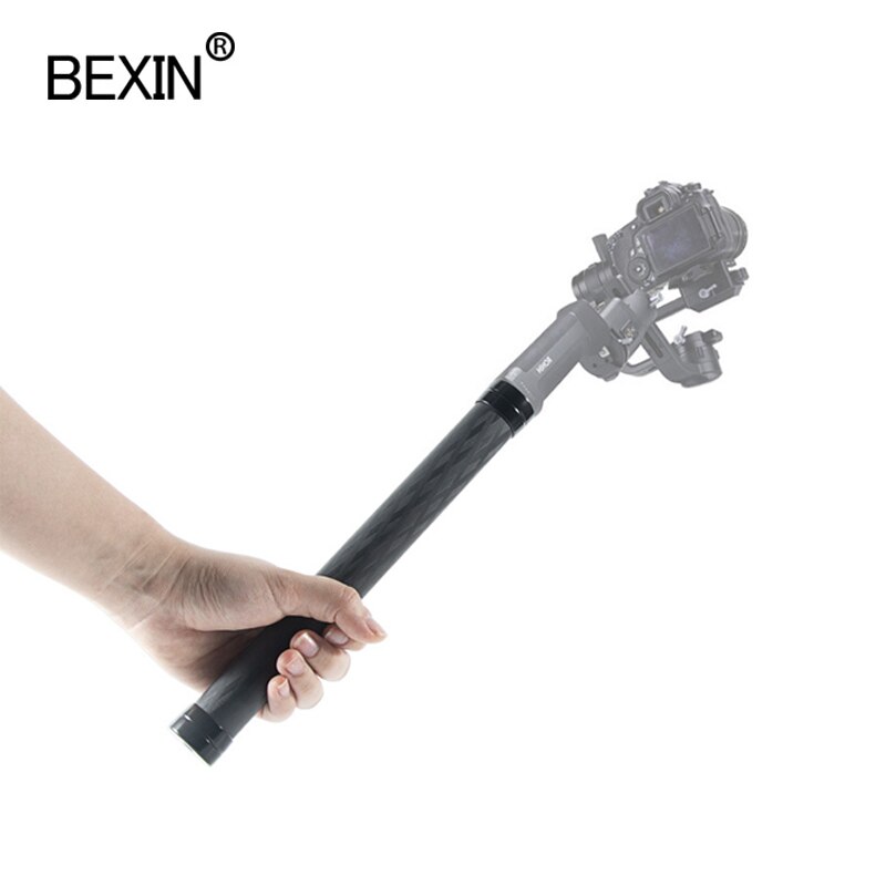 BEXIN carbon fiber extension rod is suitable for SLR camera, mobile phone handheld stabilizer, gimbal, tripod, and long axis rod