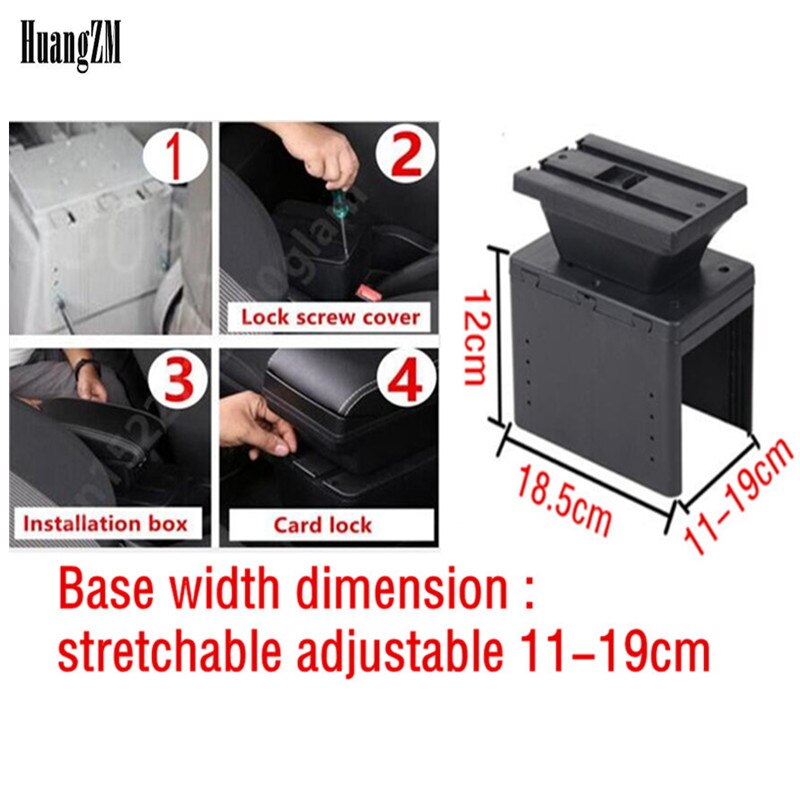 Voor Hyundai I20/Hb20/I10 Armsteun Doos Pu Lederen Centrale Winkel Inhoud Doos Bekerhouder Interieur Auto-styling Accessoires