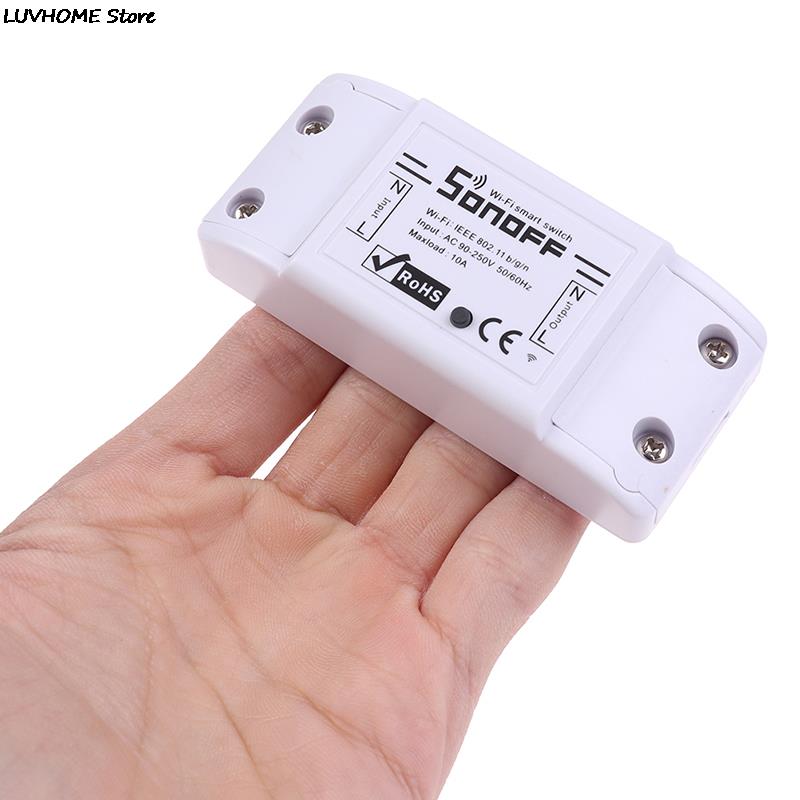 Sonoff Basic Wifi DIY Smart Wireless Remote Switch Light Controller Module Work With Alexa Google Home EWeLink