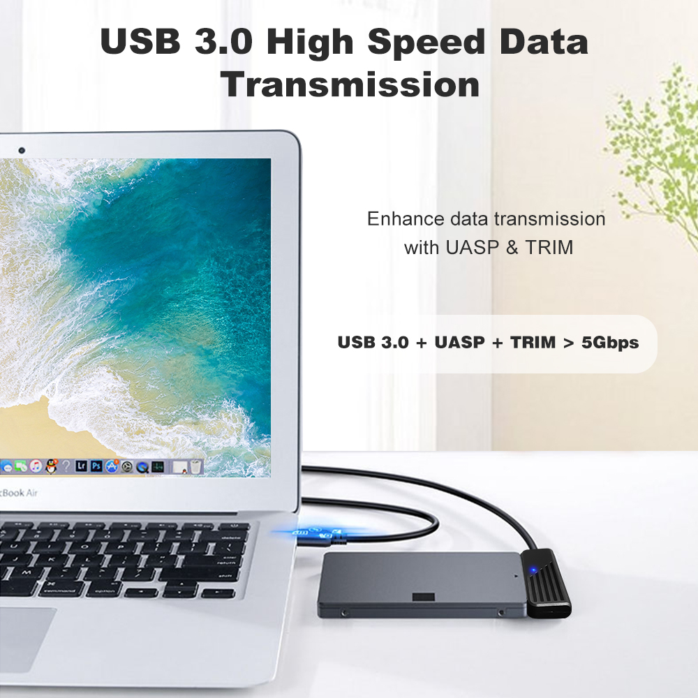 Zexmte USB 3.0 TO SATA Adapter USB A/C TO SATA 2.5 INCH Cable Support SATA HDD/SSD Hard Drive Up to 4TB Plug and Play