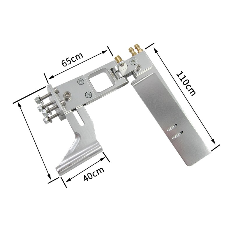 1Stck Wasser Absorbieren rüder Aluminium Saug Ruder mit Schwanz 4Mm Welle Halterung für KATZE RC Jet Boote Teile