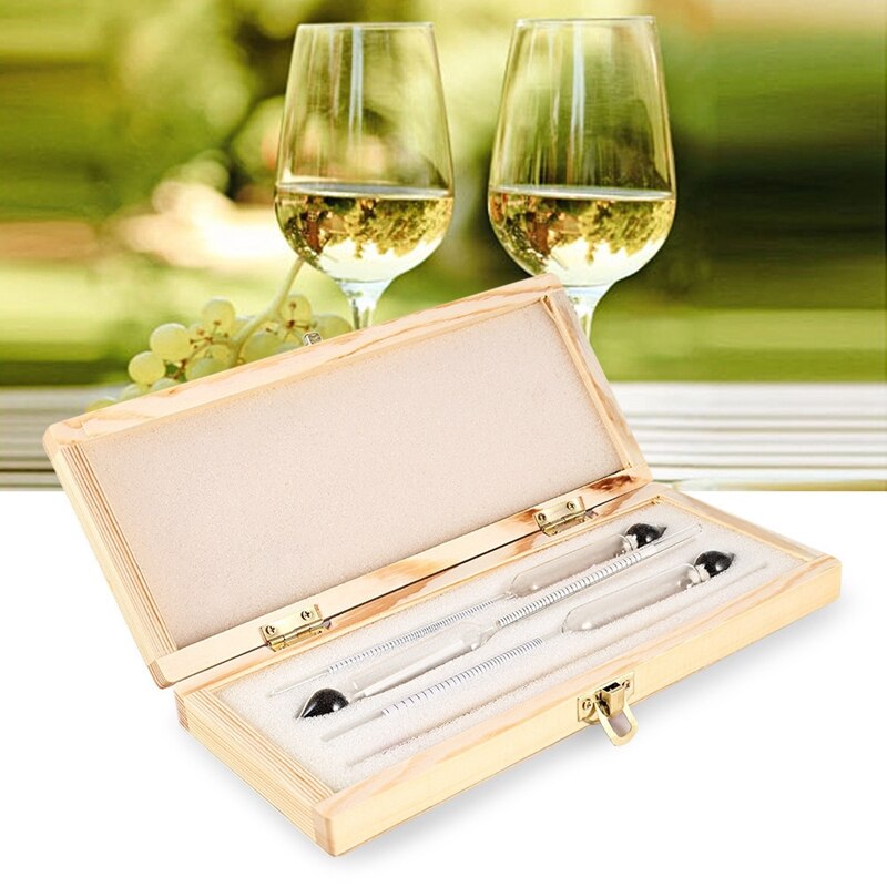 Alcohol meter Alcoholmeter alcohol detector alcohol meetinstrument alcohol tester wijn Hydrometer bar Set met Thermometer
