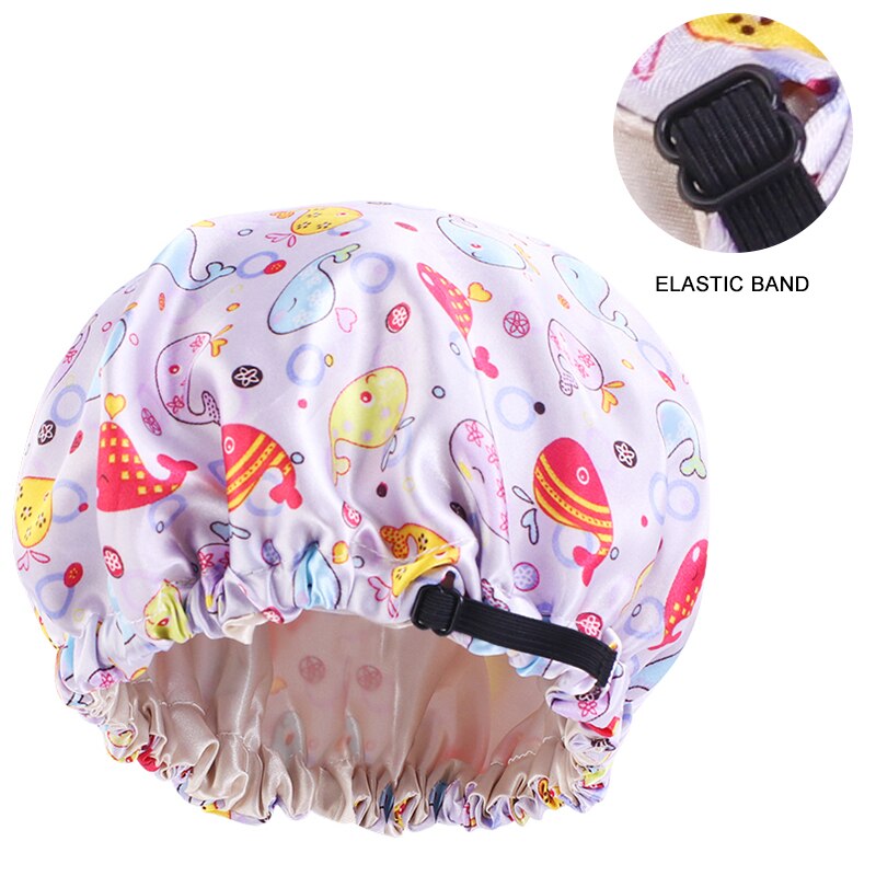 Bonnet de nuit en Satin pour bébé, casquette de nuit, Turban, soyeux et ajustable, Double couche, couvre-chef pour enfants: Style 2