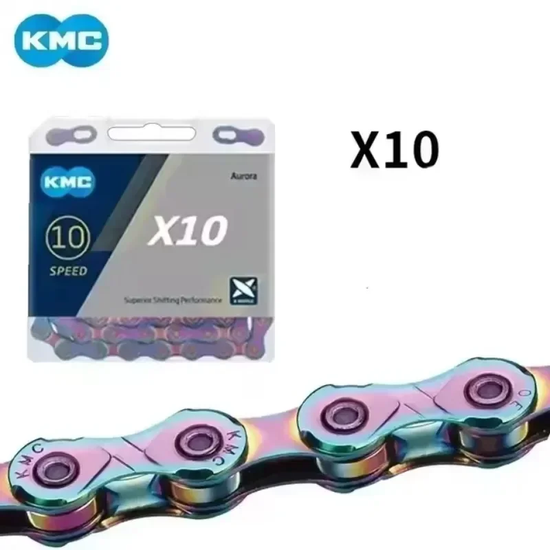 KMC X8 X9 X10 X11 X12 EL SL Cadena de bicicleta de carretera/MTB 8v 9v 10v 11v 12v 118L 126LB cadena de bicicleta con enlace rápido para SHIMANO SRAM: Azul
