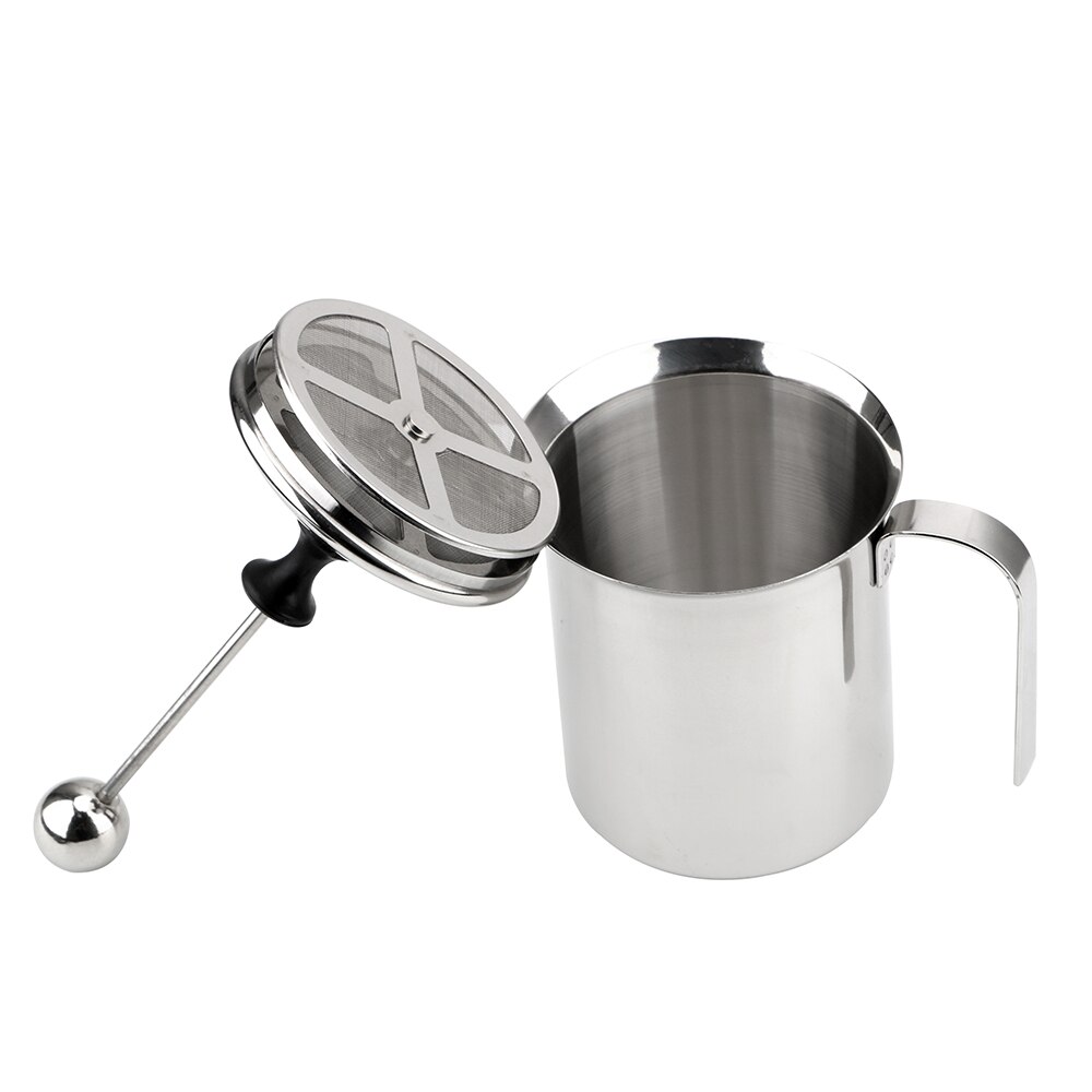Milk Foam Mesh Coffee Foamer Stainless Steel Double Mesh Milk Creamer Kitchen Tools Manual Milk Frother 400/800ML