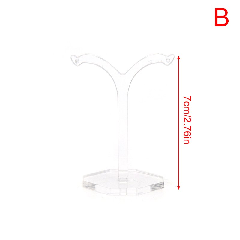 9Size Earrings Ear Studs Hooks Jewelry Show Plastic Jewelry Display Rack Stand Organizer Holder for necklaces: B