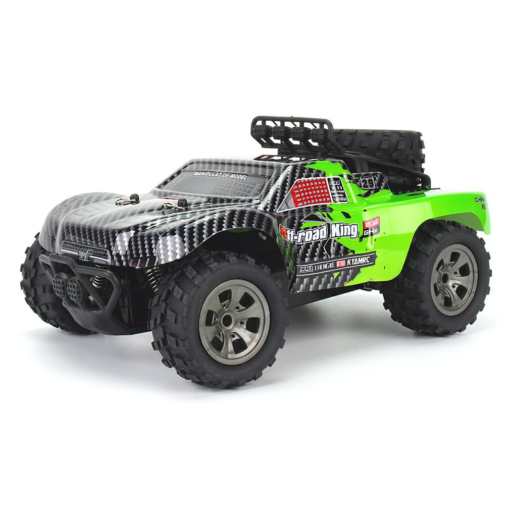 RC Auto 2.4 GHz 1:18 2WD PVC del corpo di Automobile Borsette RC Auto 18 km/h Off-Road King Auto per i principianti Giocattoli per I Bambini Grande Regalo Dei Capretti