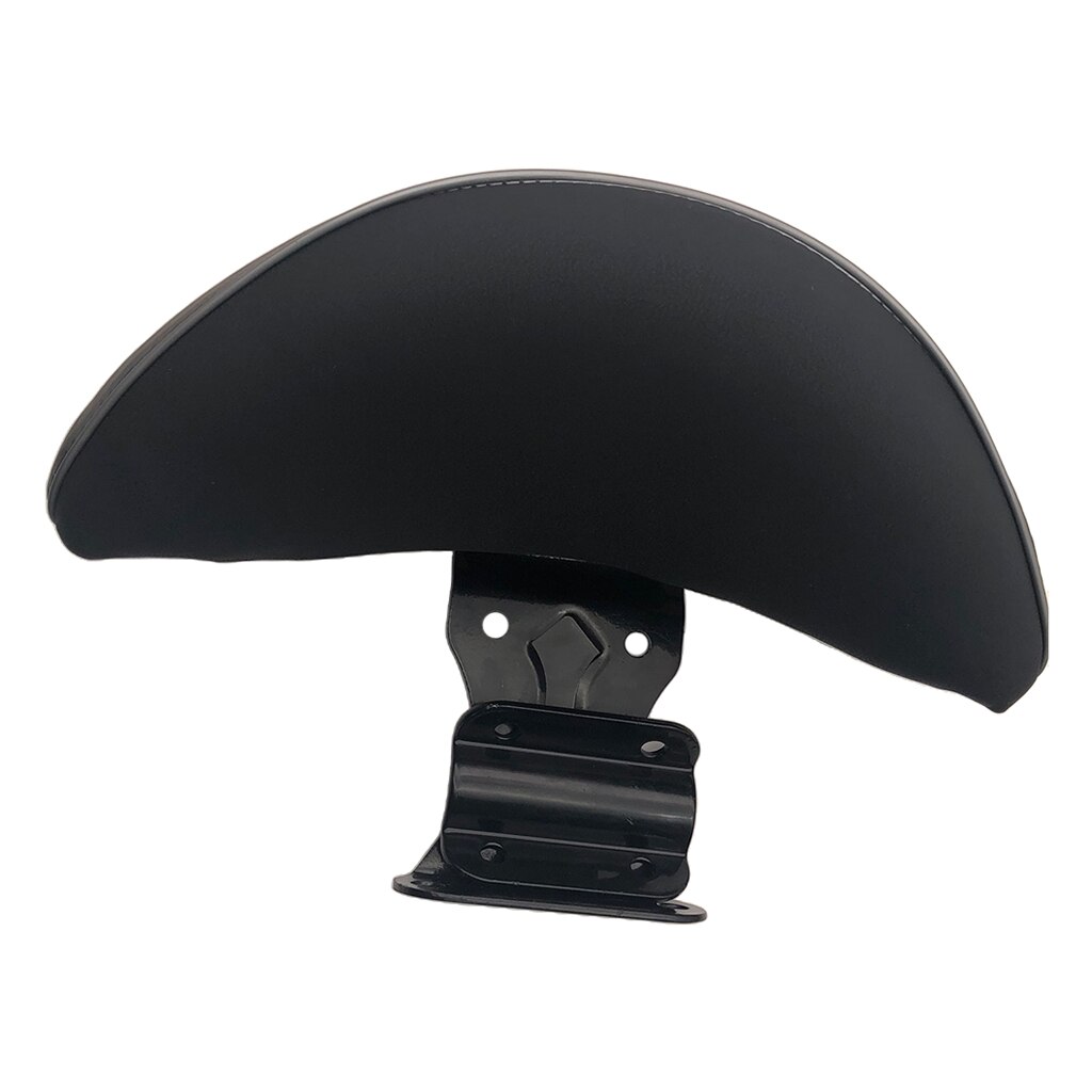 Motorcycle Scooter Adjustable Motorcycle Driver Backrest Black with Leather
