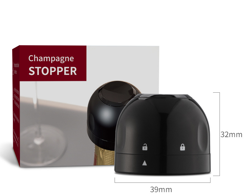 Tapón de silicona sellado para botella de vino tinto, tapón de silicona para conservar la frescura, uds, , 2 tapón para botella de Champagne: Azul marino