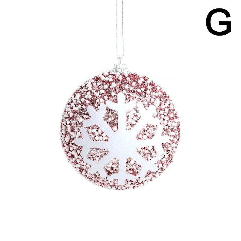 Christmas Decor Ball Bauble Xmas Party Hanging Ball Ornament Decor for Home Christmas Tree Pendants Festival Dress Up Supplies: G