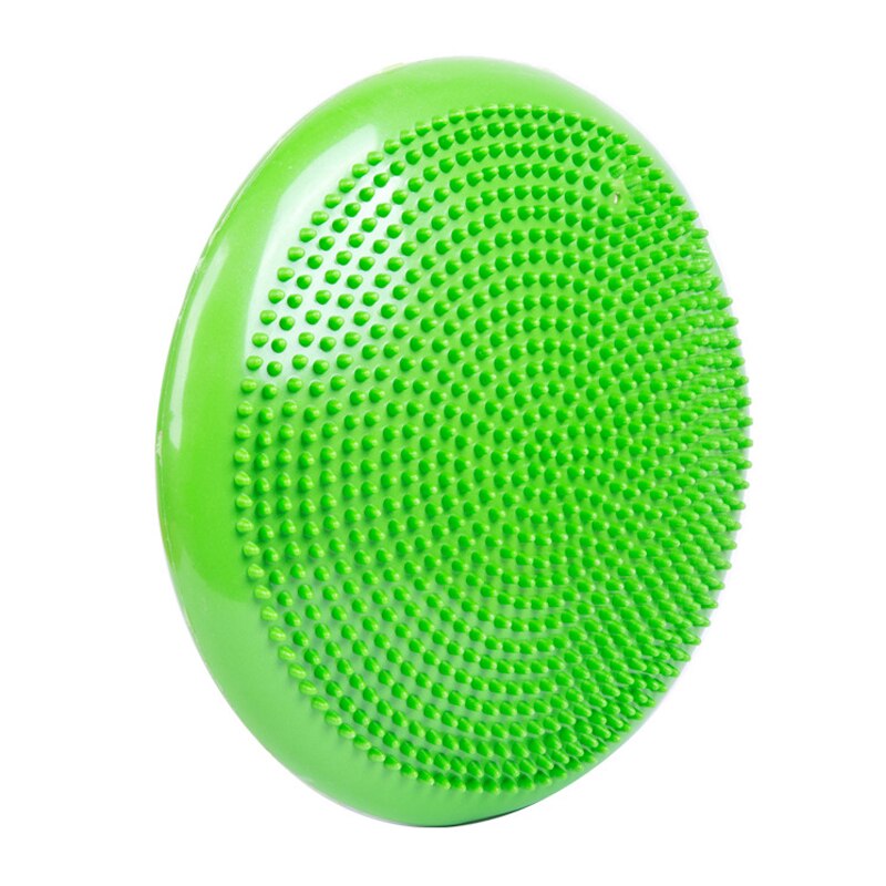 Yoga Balance Ball Duurzaam Opblaasbare Massage Bal Fitness Taille Twisting Disc Balance Board Voeten Revalidatie Gewatteerde: green