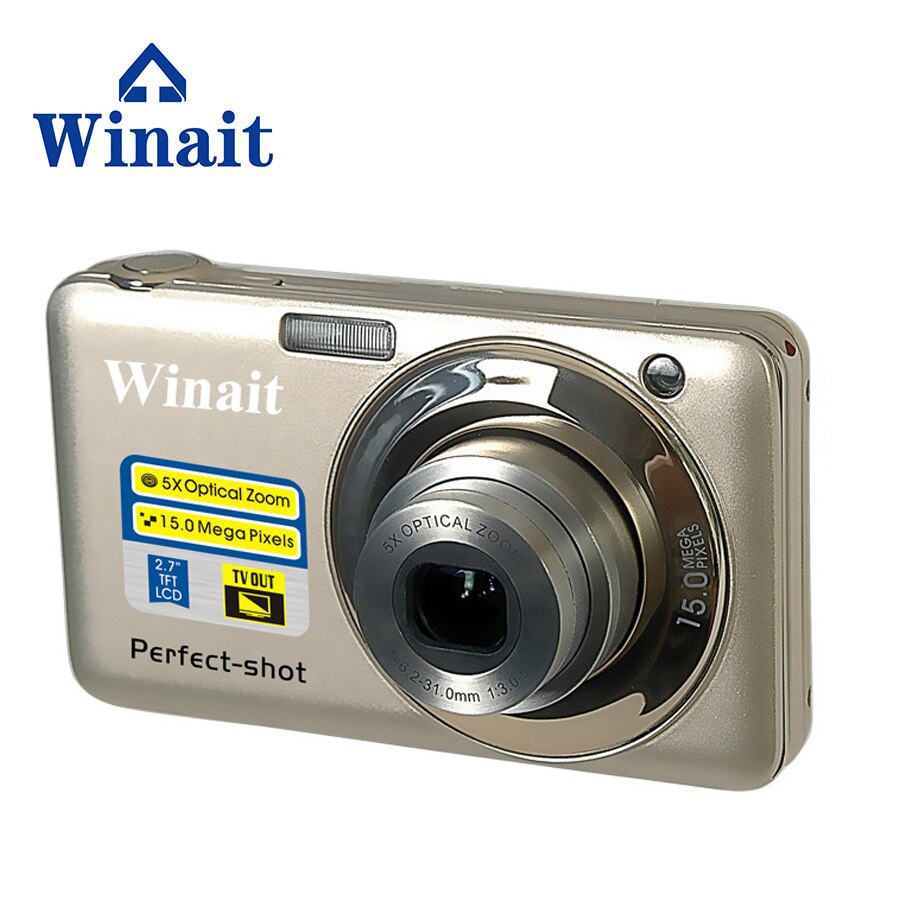 Winait Digital Compact camera 20 mega pixels with 2.7'' TFT display and 8x optical zoom