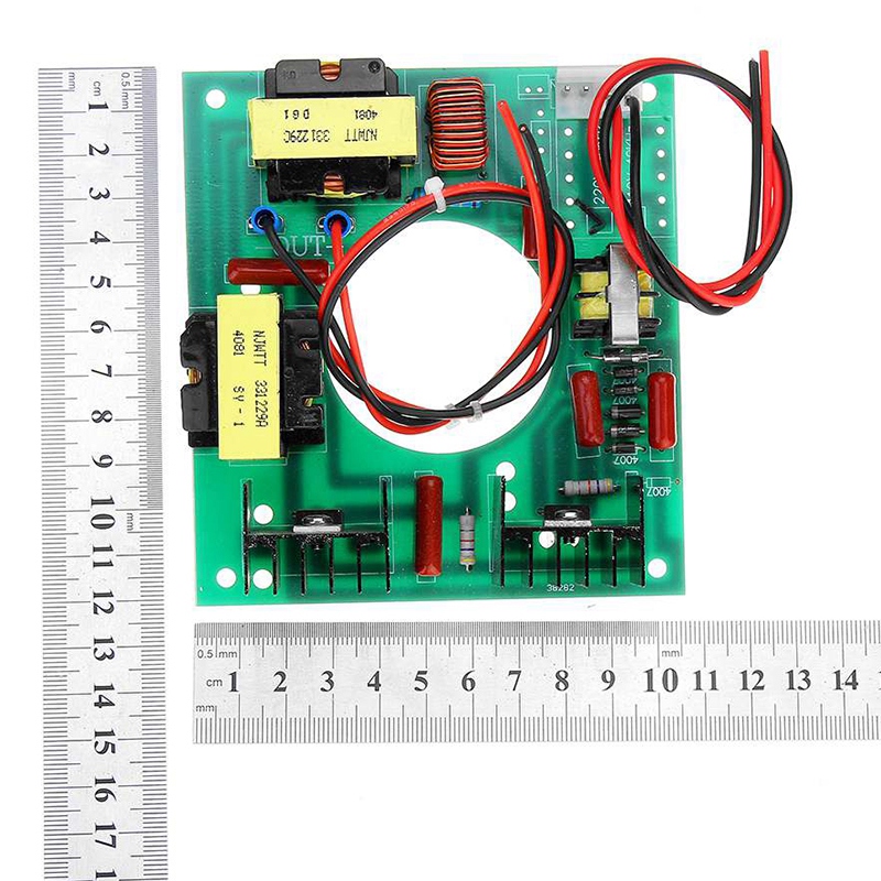 220V 50W Ultrasone Generator Voeding Module + 1Pc 40Khz Ultrasone Transducers Vibrator