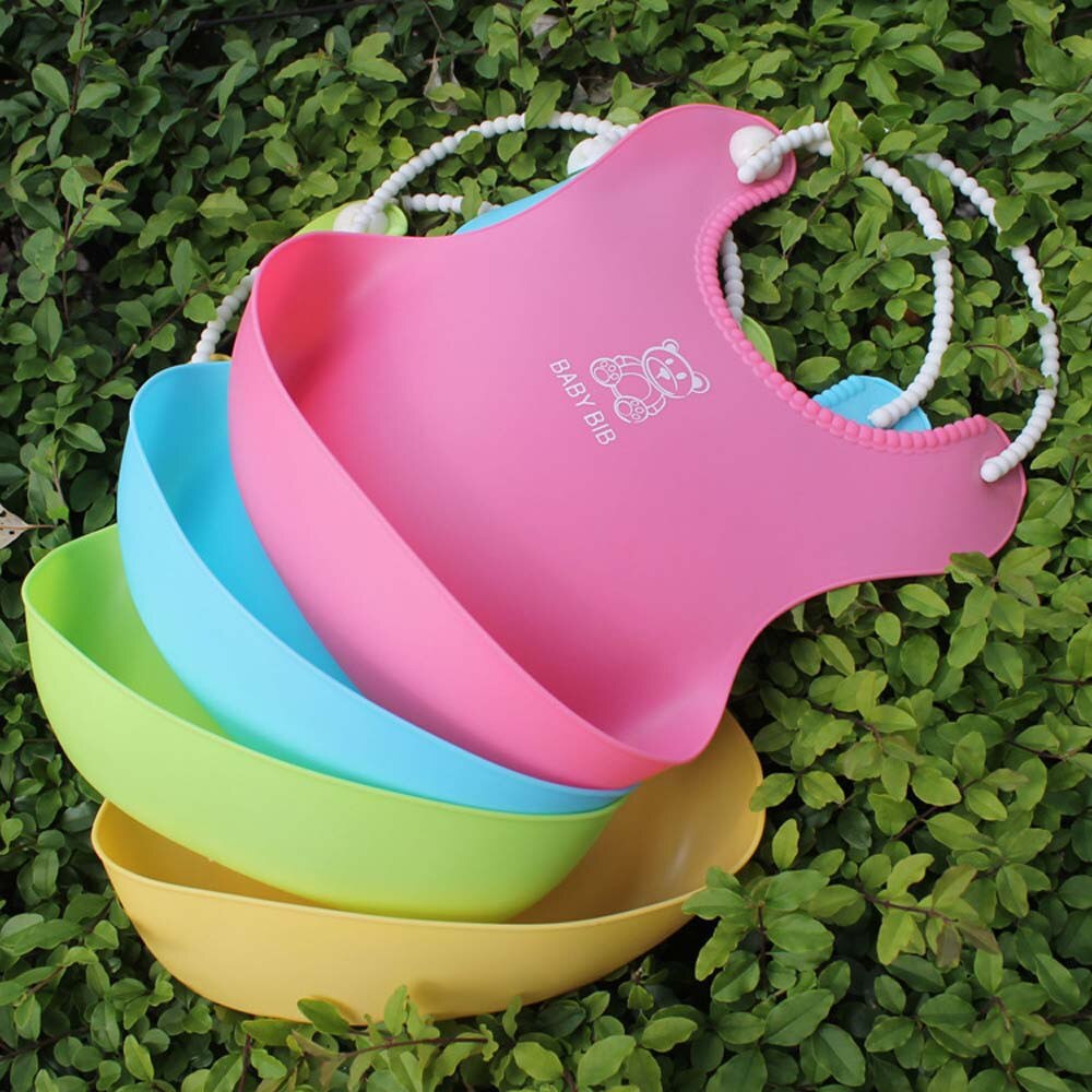 Schattige Baby Slabbetjes Kids Jongens Meisjes Waterdicht Feeding Slabbetjes siliconen Schort Speeksel Handdoek Bib Kiel Bib Cartoon Speeksel Handdoek Verstelbare