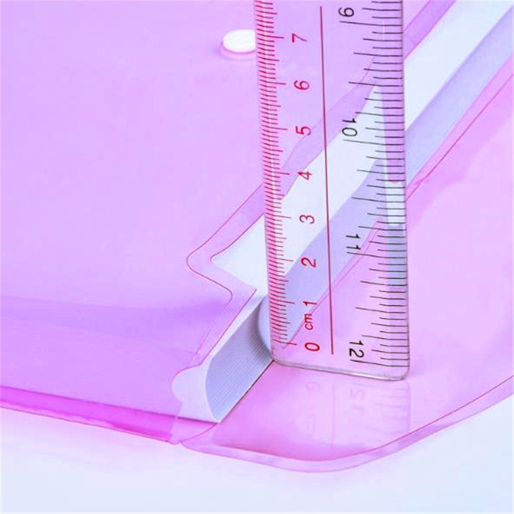 A6 Clear Document Bag Paper File Folder Portable Stationery School Office Case PP 6 Colors Available