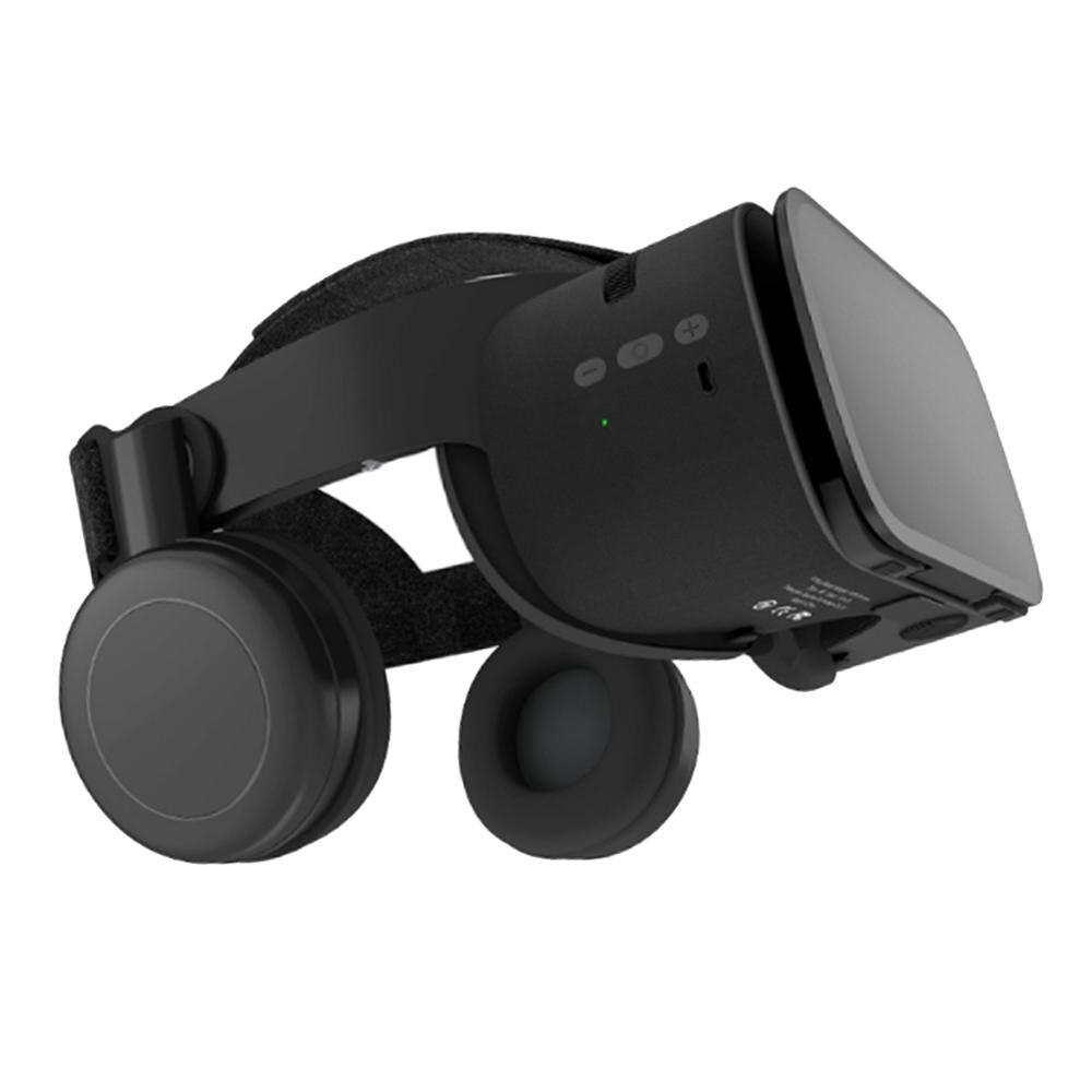 Bobovr-capacete de realidade virtual 3d de couro, bobo vr z4/z5/z6, celular de 4 a 6 polegadas, fone de ouvido estéreo, telefone móvel, óculos virtuais: BOBOVR Z6 Black