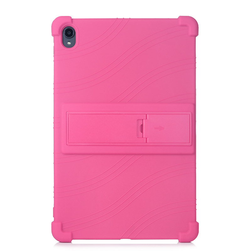 For Lenovo P11 Case Kids Silicon TB-J606F 11 Inch Silica Tablet Stand Cover for Lenovo P11 Pro TB-J706F 11.5 Inch Soft Shell: Rose Red / For P11 TB- J606F