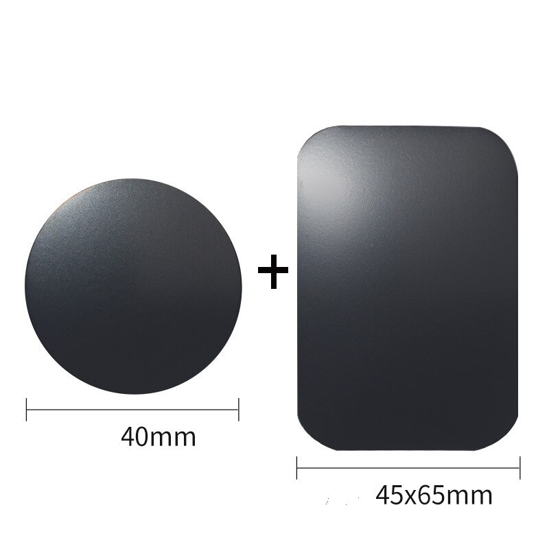 Telefoon Case Magneet Sticker Metalen Plaat Schijf Voor Magneet Auto Telefoon Houder Ijzeren Plaat Sticker Mobiele Magneet Houder Stand Accessoires: 2PCS