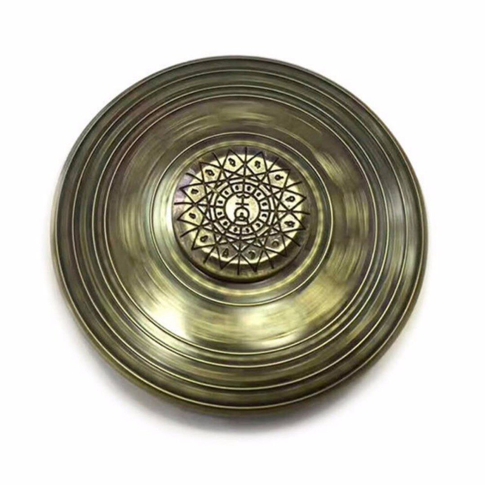 Retro Bronze Metal twelve constellations flying saucer fidget spinner Lasting rotation Low noise High Speed Fine craft hand